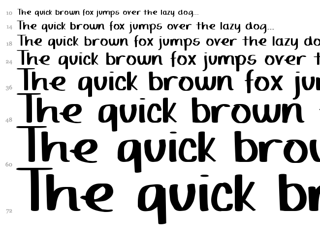 DJB Yard Sale Marker font waterfall